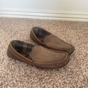 Men’s leather slippers, LL Bean, size 11